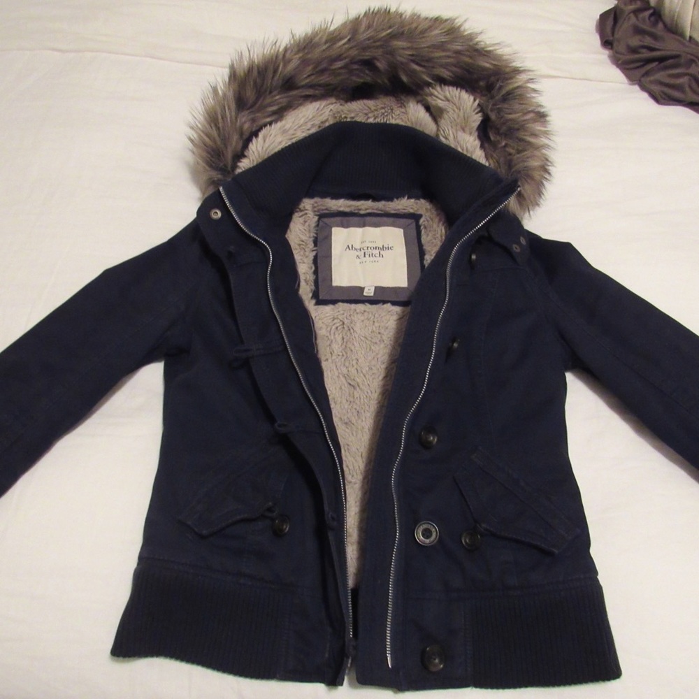 Abercrombie & Fitch fur lined jacket